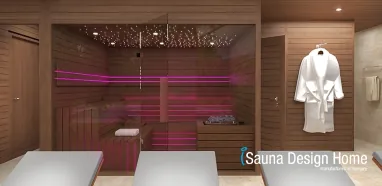 Wellness szaunaház finn szaunával