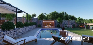 Kültéri szauna wellness