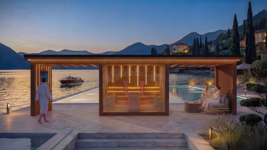 Oasis - modulárisan építhető szaunaház 