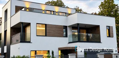 Modern luxusvilla egyedileg kialakított wellnessrészleggel Modern luxusvilla egyedileg kialakított wellnessrészleggel