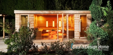 Prémium szaunaház wellness teraszon