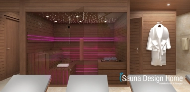 Wellness szaunaház finn szaunával