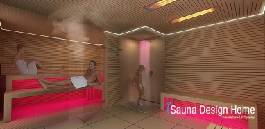 Szauna wellness zuhanyzóval