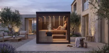 Kültéri design szauna