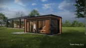 Modern kombinált szaunaház Modern kombinált szaunaház