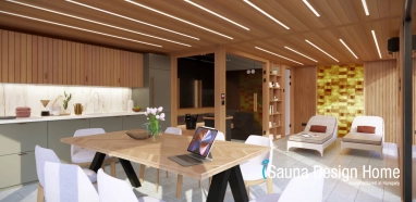 Belsőtér wellness ház