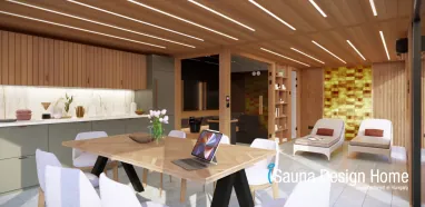 Belsőtér wellness ház