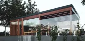 Egyedi építésű szaunaház masszázsmedencével Egyedi építésű szaunaház masszázsmedencével