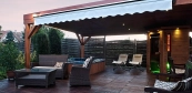 Szauna kert wellness teraszon