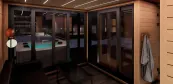 Modern szauna, szaunaház Modern szauna, szaunaház