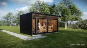 Modern kombinált szaunaház Modern kombinált szaunaház