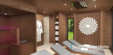 Exkluzív wellness szaunaház építés