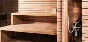 Finn szaunaház rejtett szauna kályhával Finn szaunaház rejtett szauna kályhával